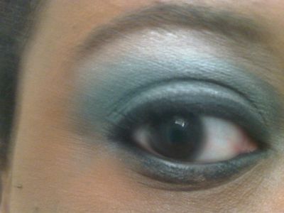 The colors are Eastern influenced. Stila 'Onyx' eyeliner was used.