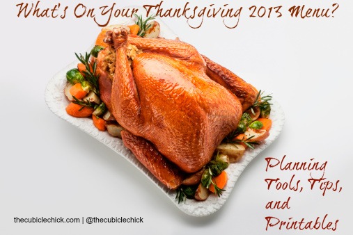 Thanksgiving 2013 Planning Tools Tips and Printables