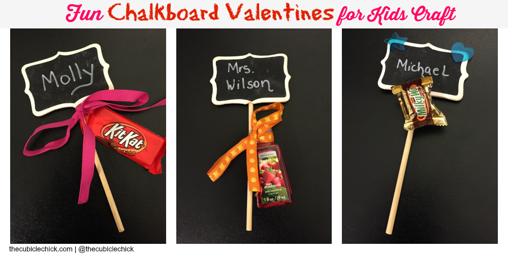 Fun Chalkboard Valentines for Kids DIY Craft
