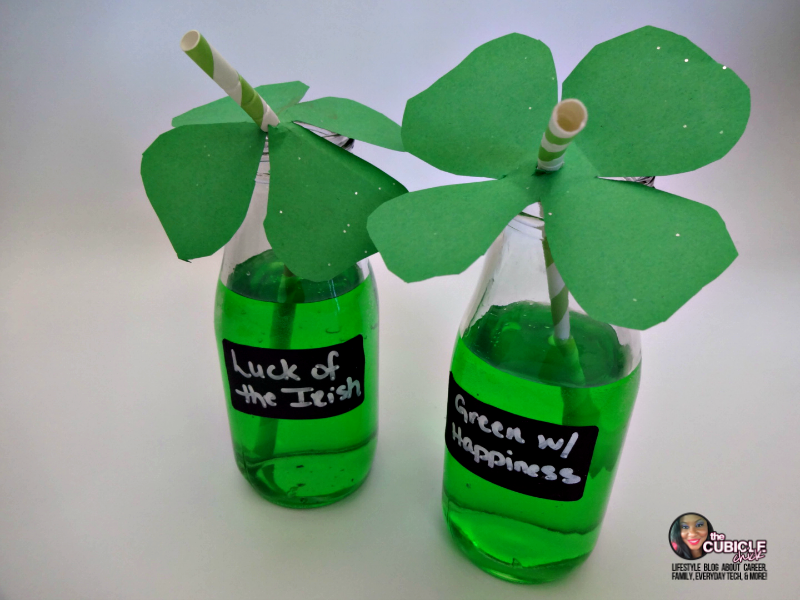 Four Leaf Clover  St. Patrick's Day Stemless Wine Tumbler - About to POP!