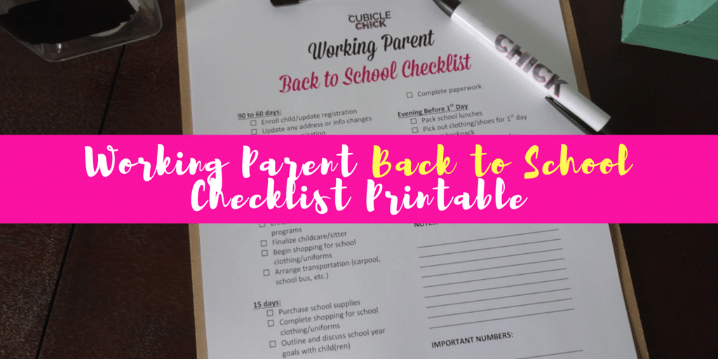 Printable childcare supply list for parents