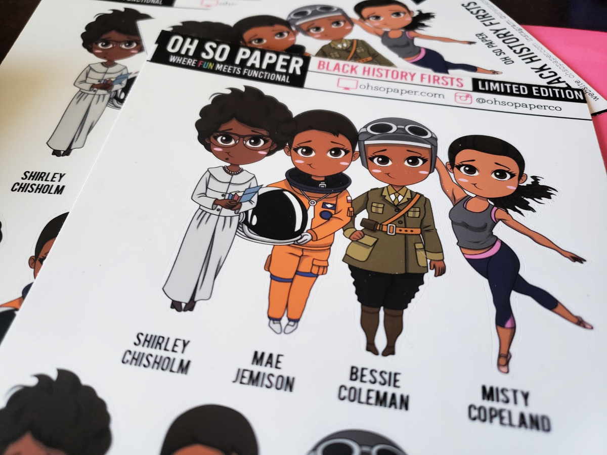 These Oh So Paper Black History Firsts Limited Edition Stickers are just what the world needs to help celebrate and appreciate Black History Month.